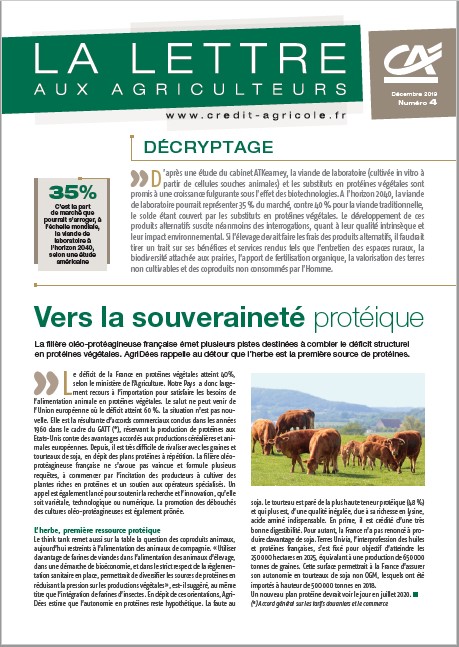 Lettre aux Agriculteurs n°4/2019